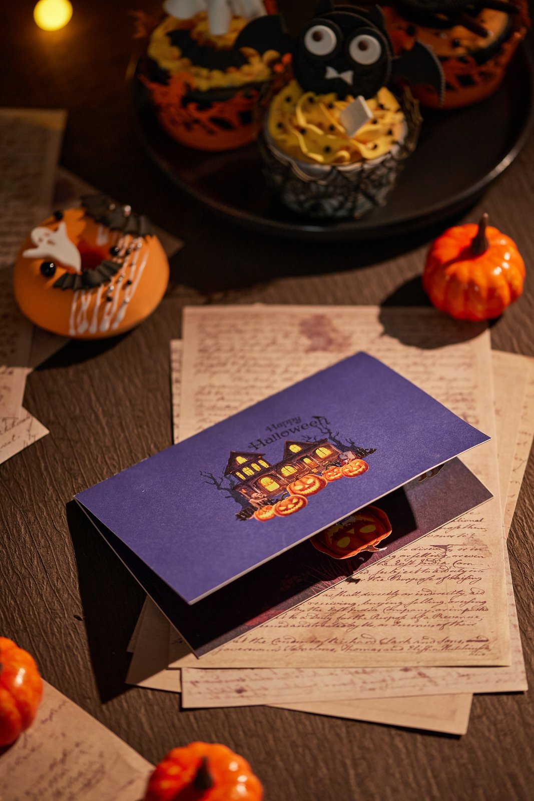 Halloween Haunted House Greeting Card