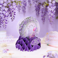 Purple Magic Garden Crystal Ball Card