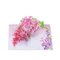 Pink Wisteria Flip Pop Up Card