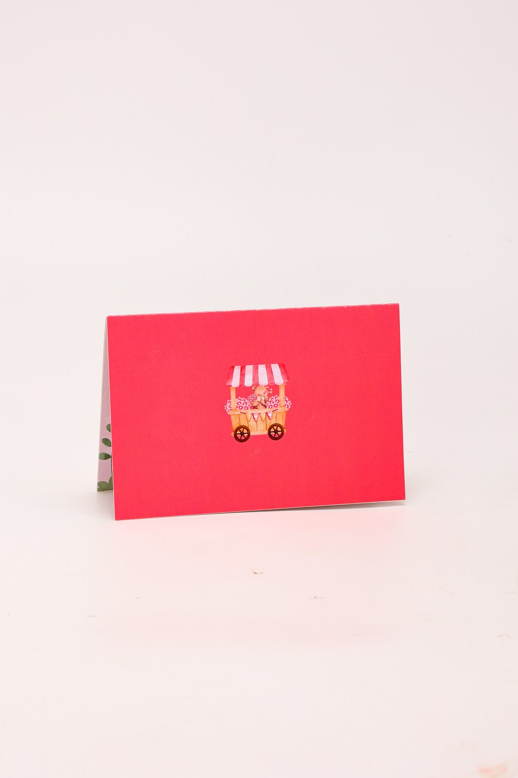 Valentine's Day Flower Cart 90° 3D Pop Up Card