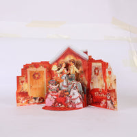 Vintage Valentine's Day Double Door Pop Up Card