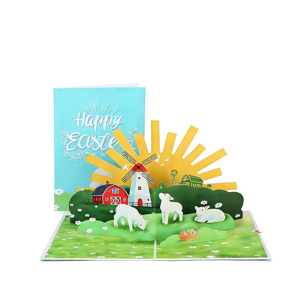 Easter Lamb Flip Pop Up Card