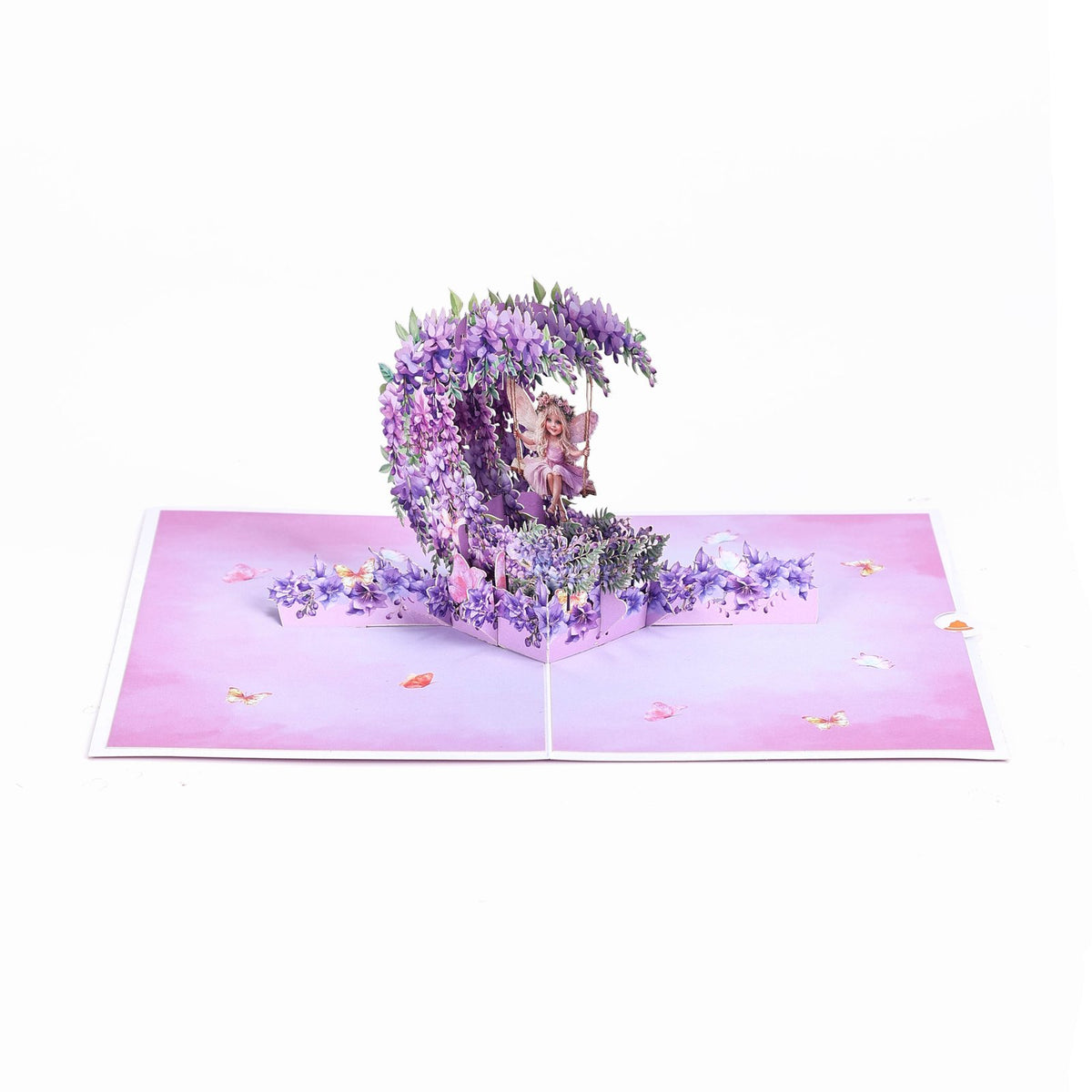 Leprechaun Wisteria Swing Crescent Moon 3D Pop Up Card
