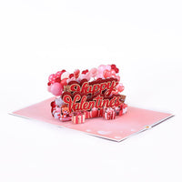 Valentine's Day Happy Heart 3D Pop Up Card