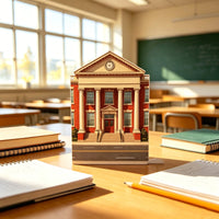 Back To School Double Door 3D Pop Up Card