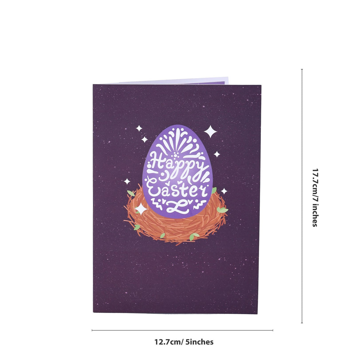 Easter Purple Easter Egg Greeting Card