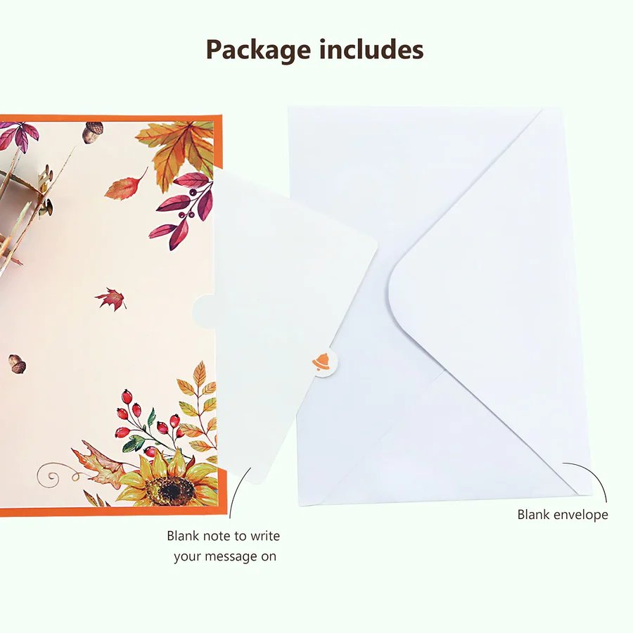 Thanksgiving Thank You 3D Pop Up Card