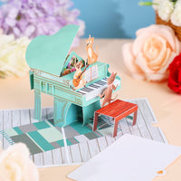 Cat Cake Flip Pop Up Card