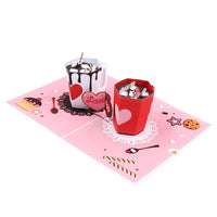 Hot Cocoa Heart Greeting Card