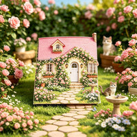 Garden Double Door 3D Pop Up Card