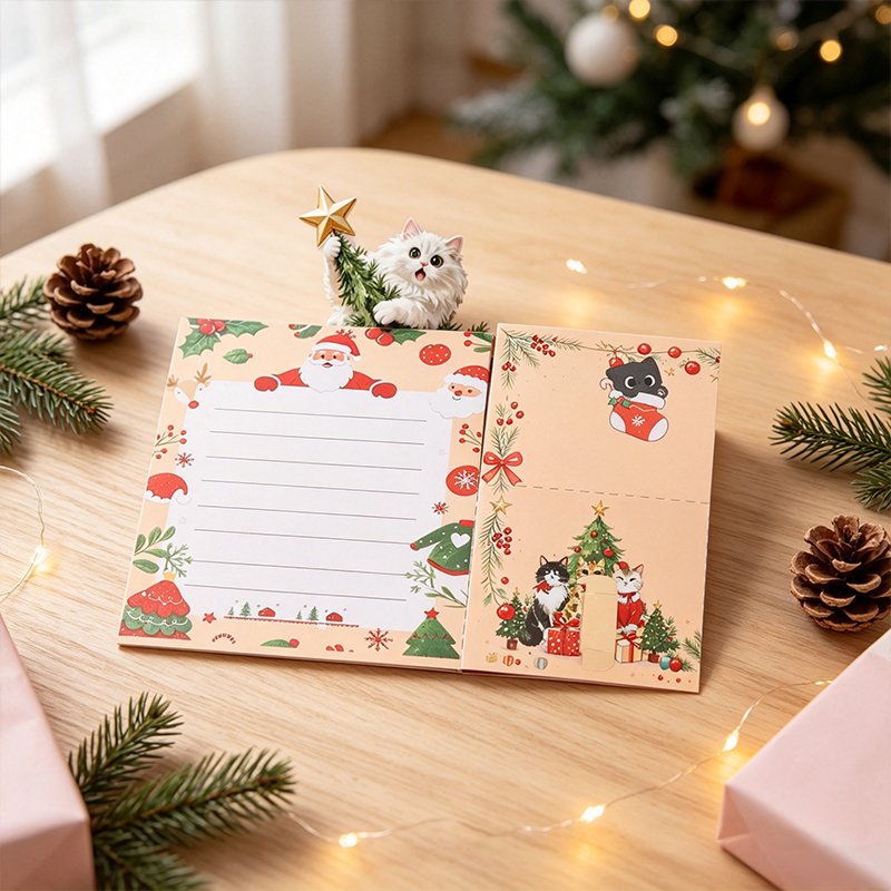 Christmas Cat Box Card