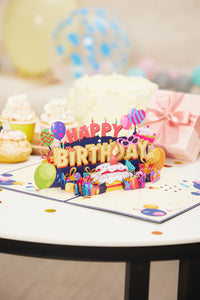 Happy Birthday Candle 3D Pop Up Card