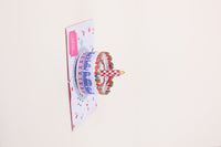 Strawberry Birthday Cake Music 3D Pop Up Card