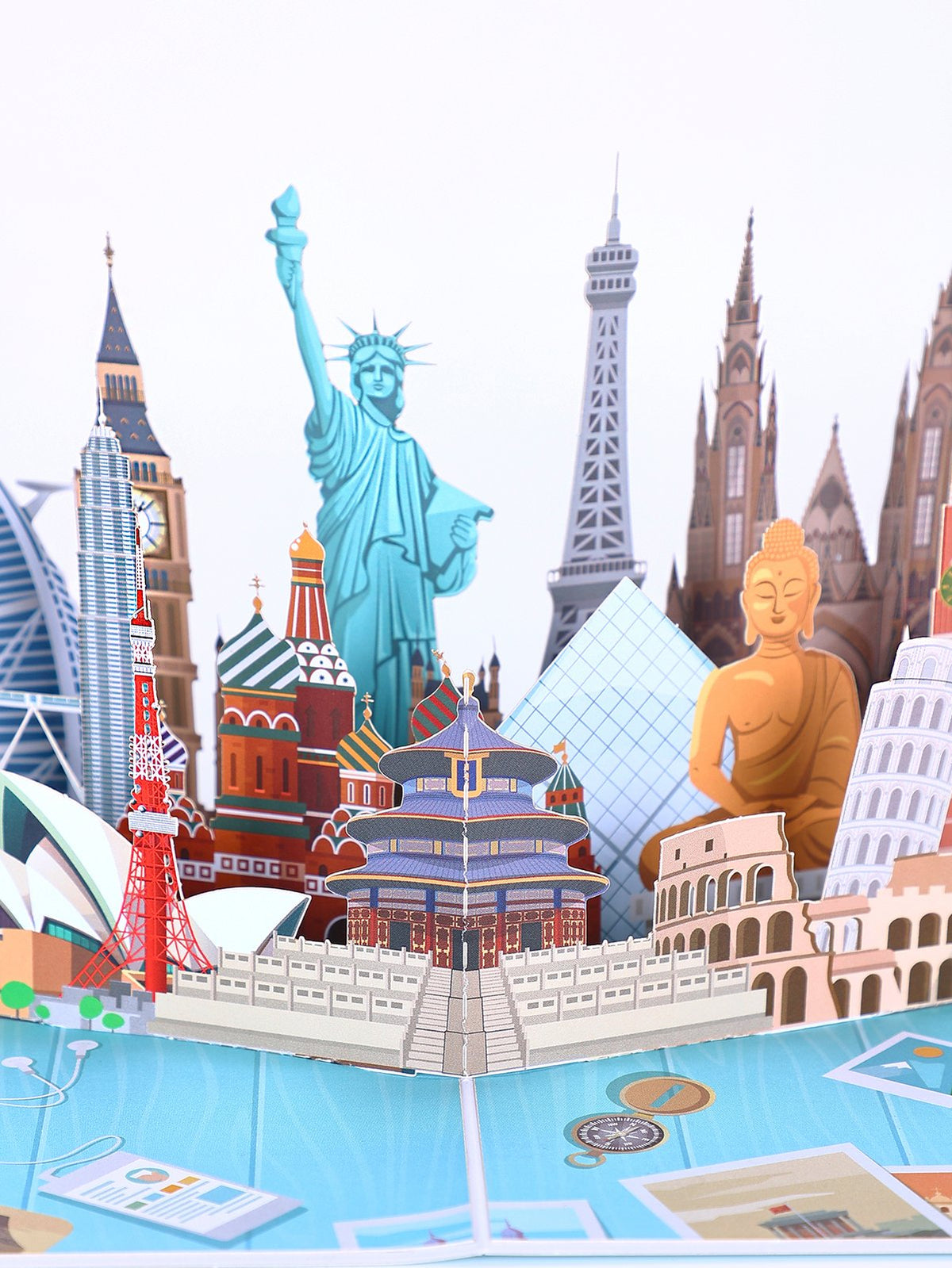 World Architecture 3D Pop Up Card