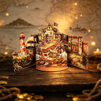 Pirate Theme Double Door Pop Up Card