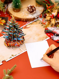 Vintage Christmas Tree Greeting Card