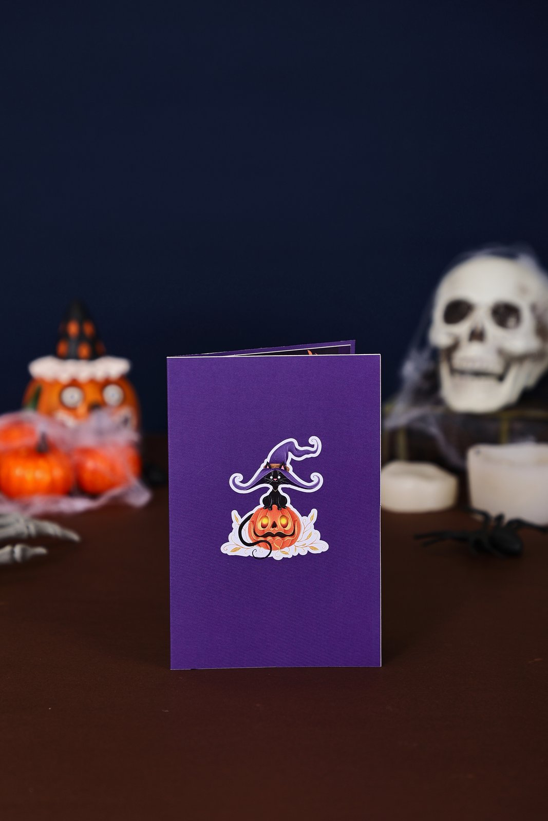 90° Cat Halloween Pop Up Card