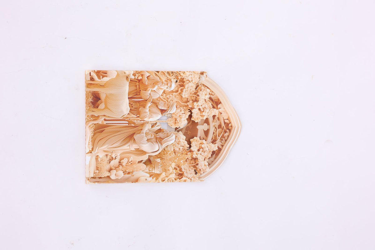 Nativity Relief Double Door 3D Pop Up Card