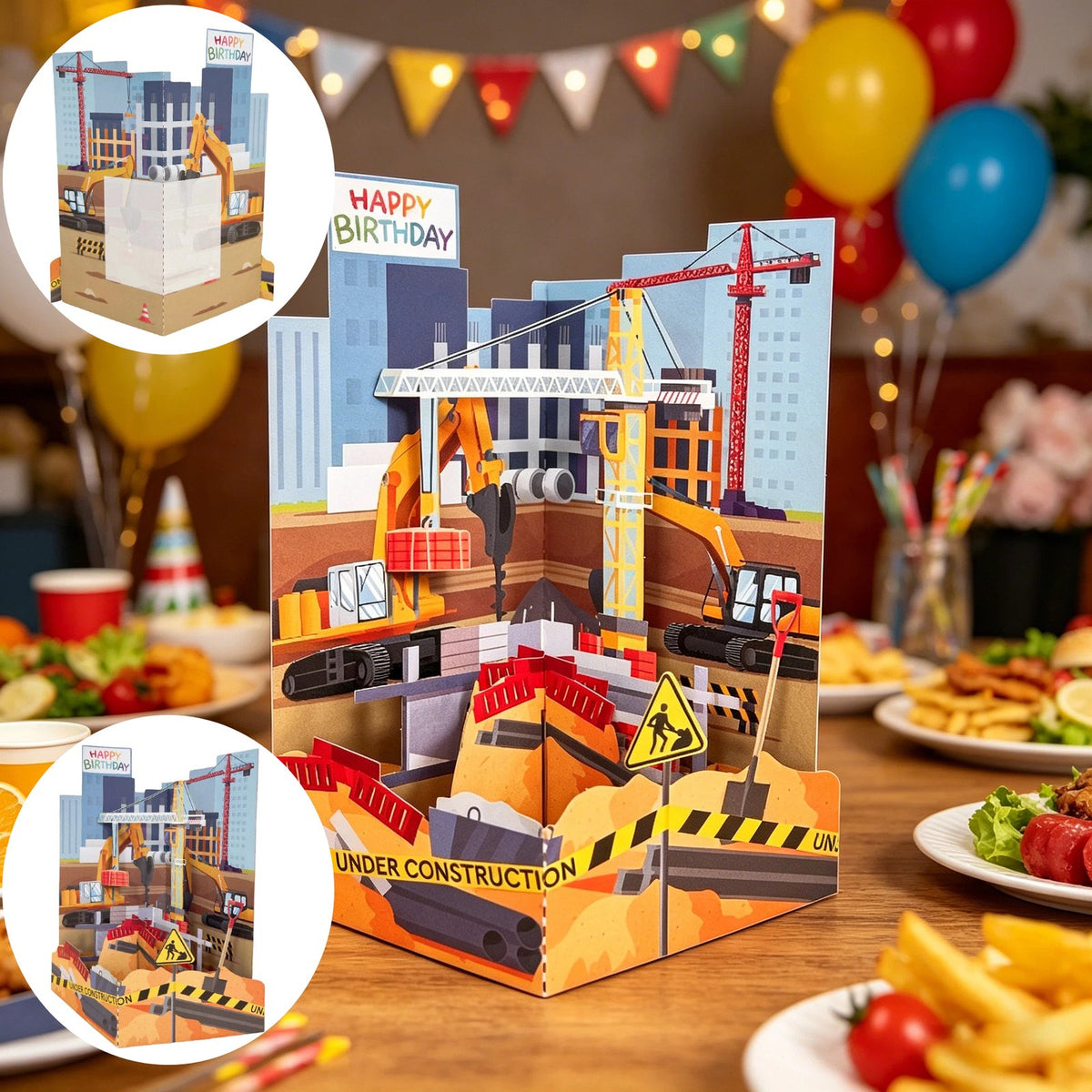 Architecture Birthday Party 3D Pop Up Card Ornament
