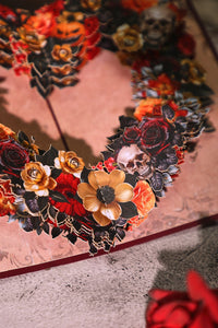 Halloween Rose Wreath Pop Up Card