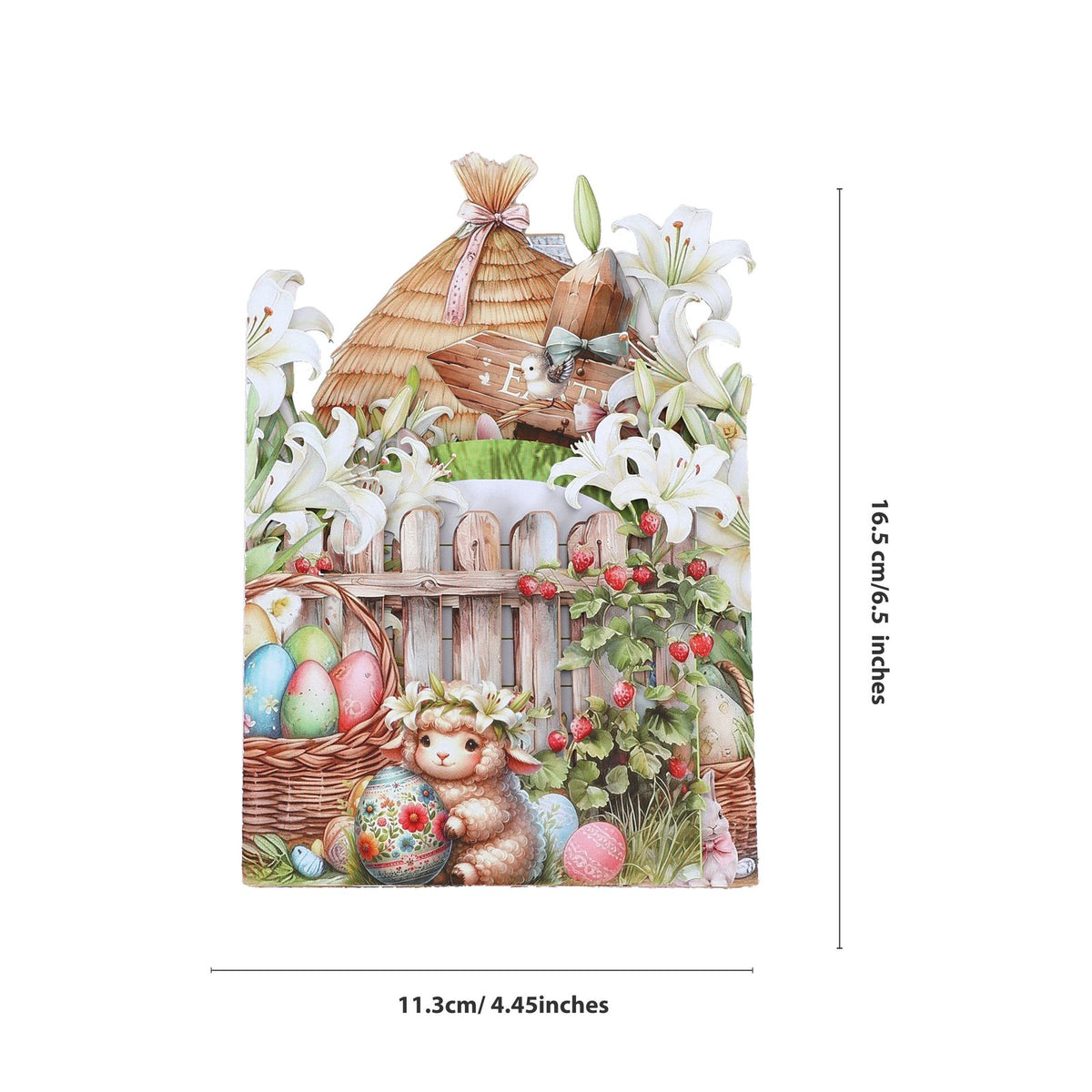 Easter Cottage Easter Egg Greeting Card