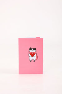 90° Cat Celebration Greeting Card