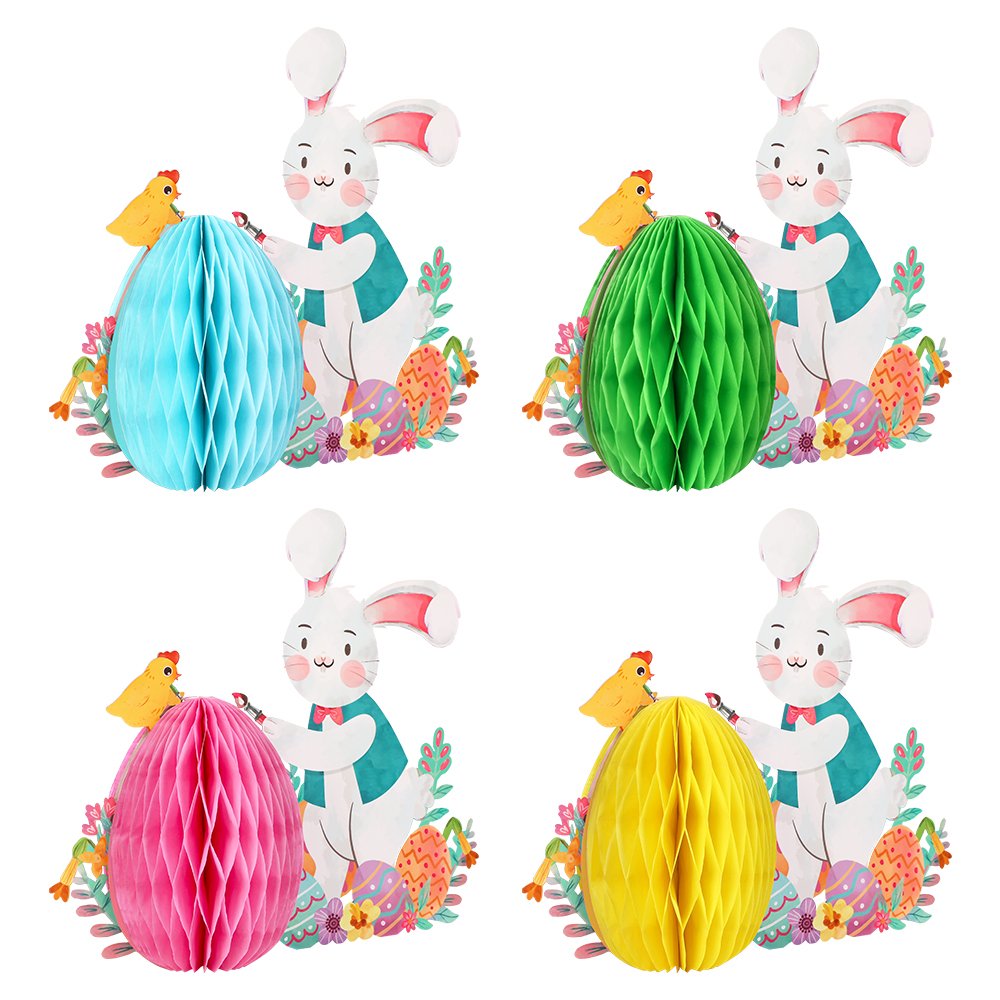 Honeycomb Easter Egg 4-Pack Set