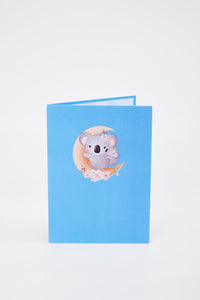 Crescent Moon Koala 3D Pop Up Card