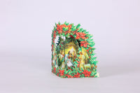 Nativity Poinsettia 3D Pop Up Card