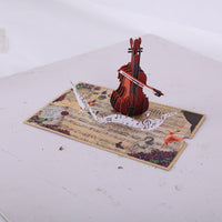 Violin 180° 3D Pop Up Card
