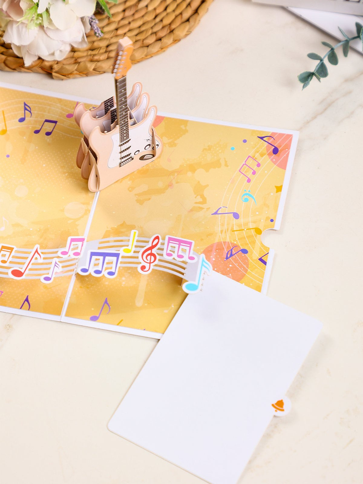 Electric Guitar Flip Pop Up Card