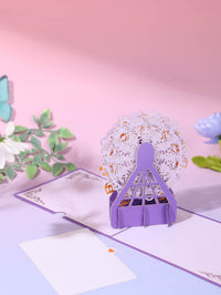 Lavender Crystal Ball Card