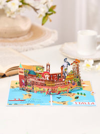 City Cityscape Greeting Card Italy