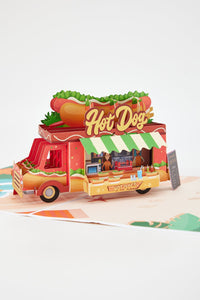Hot Dog Food Truck 3D Pop Up Card