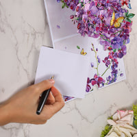 Purple Orchid Greeting Card