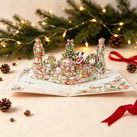 Pink Cute Christmas 3D Pop Up Card