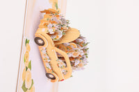 Yellow Flower Cart 3D Pop Up Card