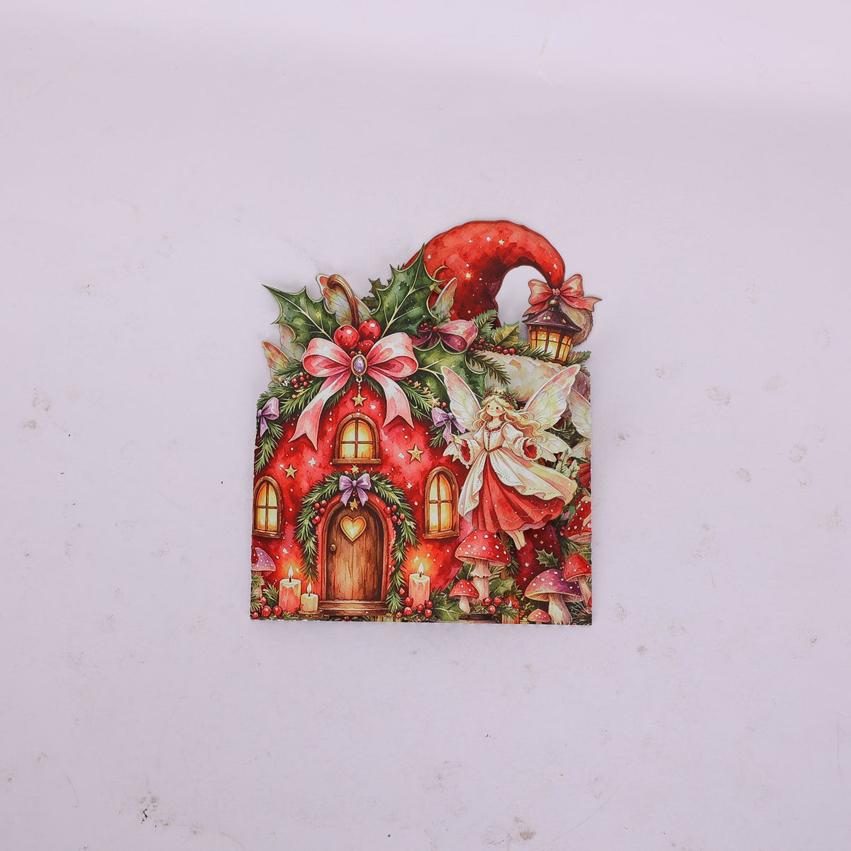 Christmas Elf Double Door Pop Up Card