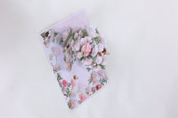Pink Peony Floral Branch Greeting Card