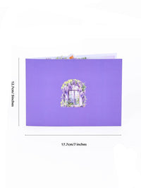 Wisteria Window Greeting Card
