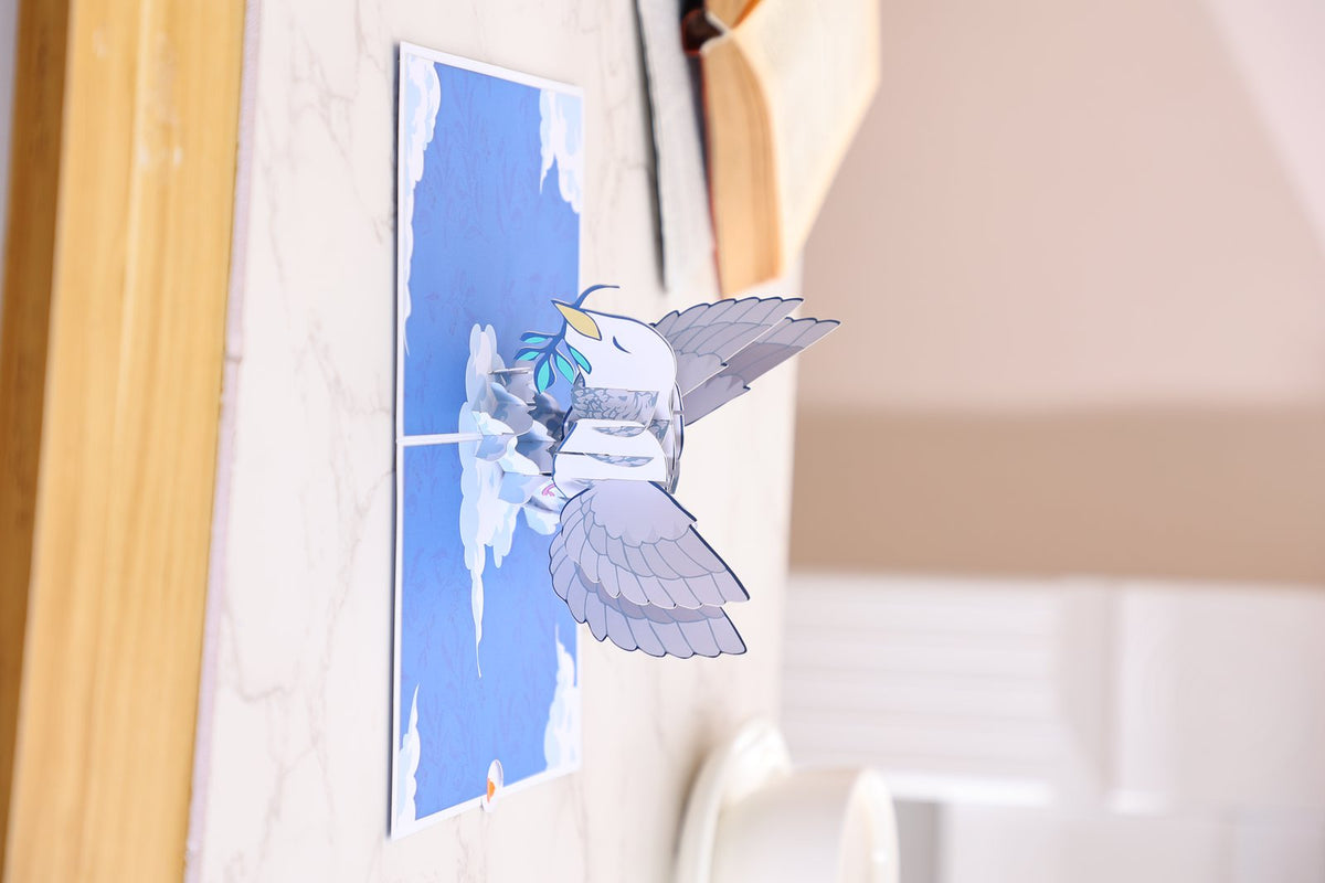 Peace Dove 3D Pop Up Card