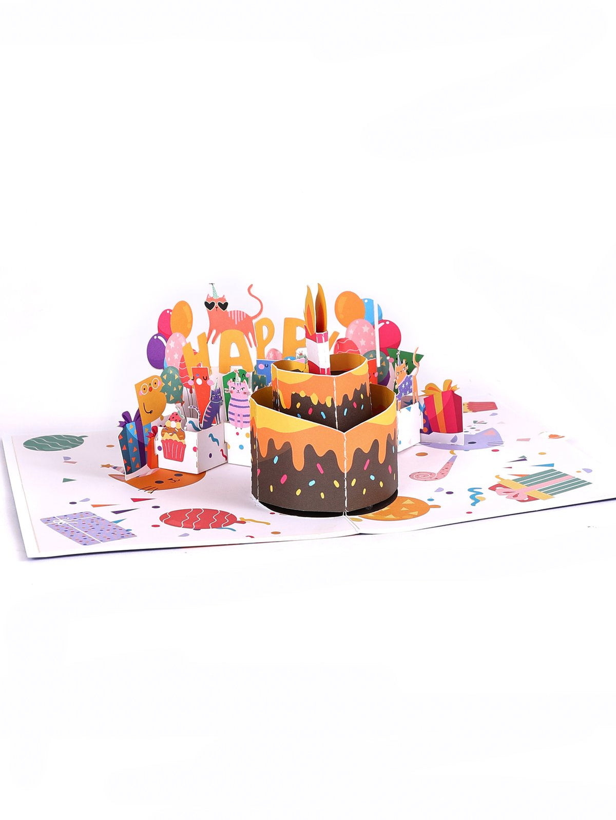 Birthday Cat Greeting Card