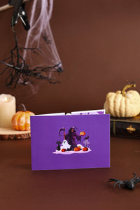 Grim Reaper Castle Greeting Card