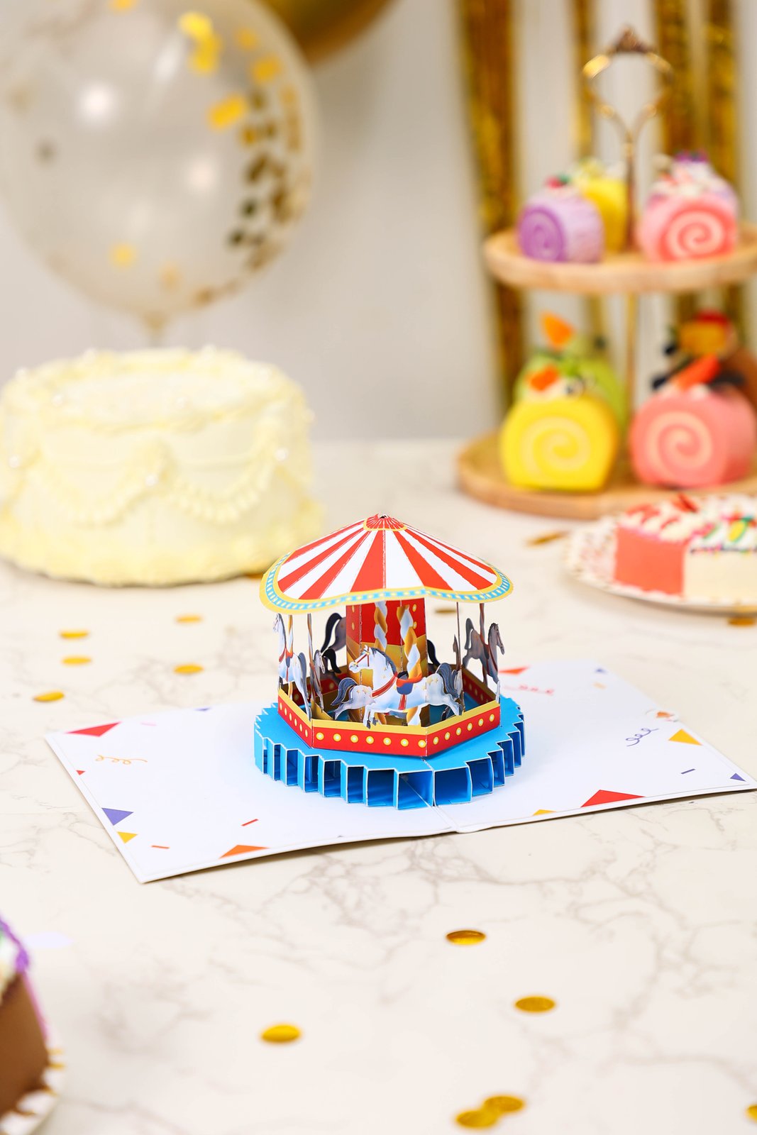 Carousel 3D Pop Up Card