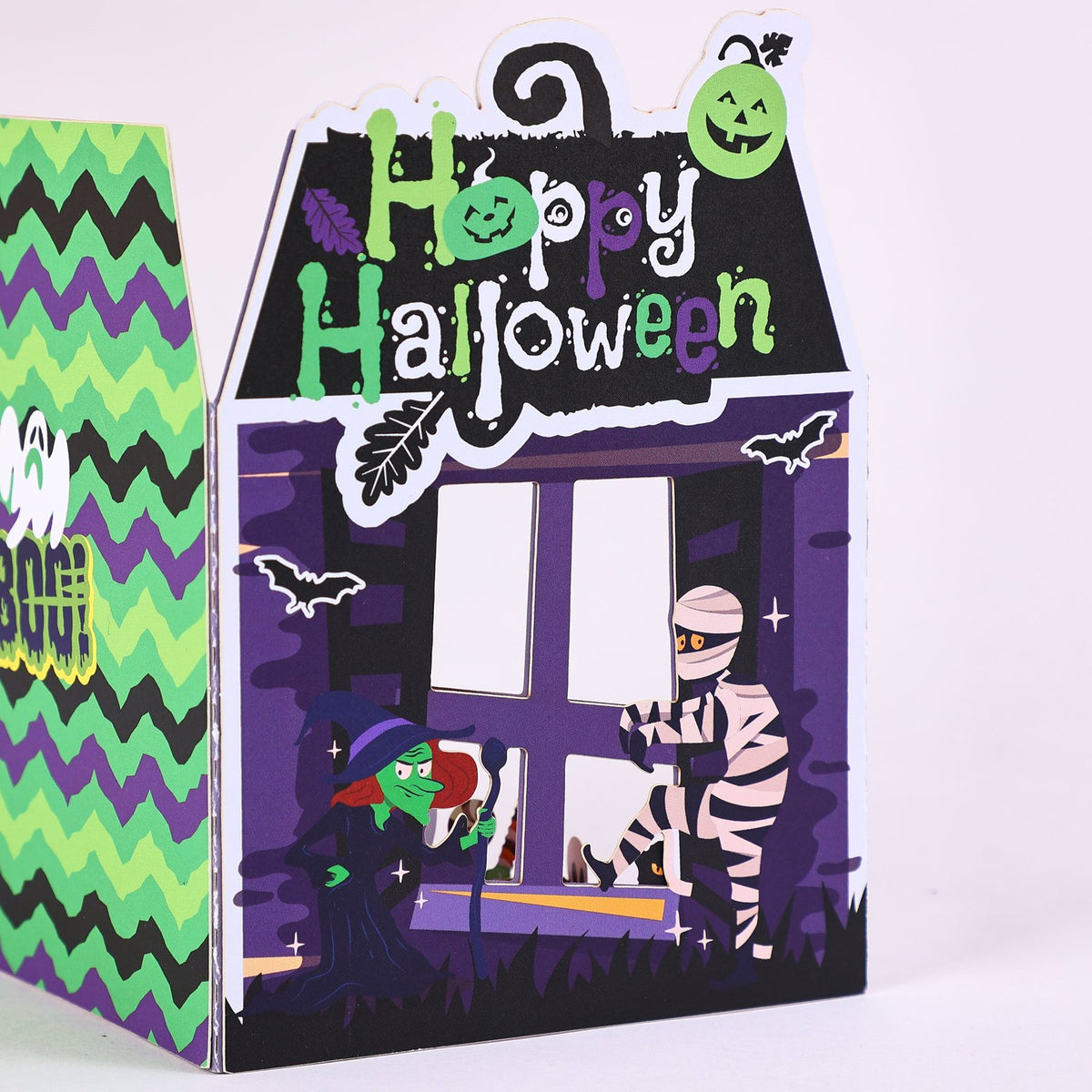 Halloween Pumpkin Open Door Card