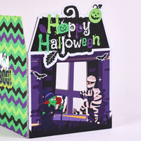Halloween Pumpkin Open Door Card