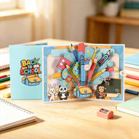 Back To School 3D Pop Up Card