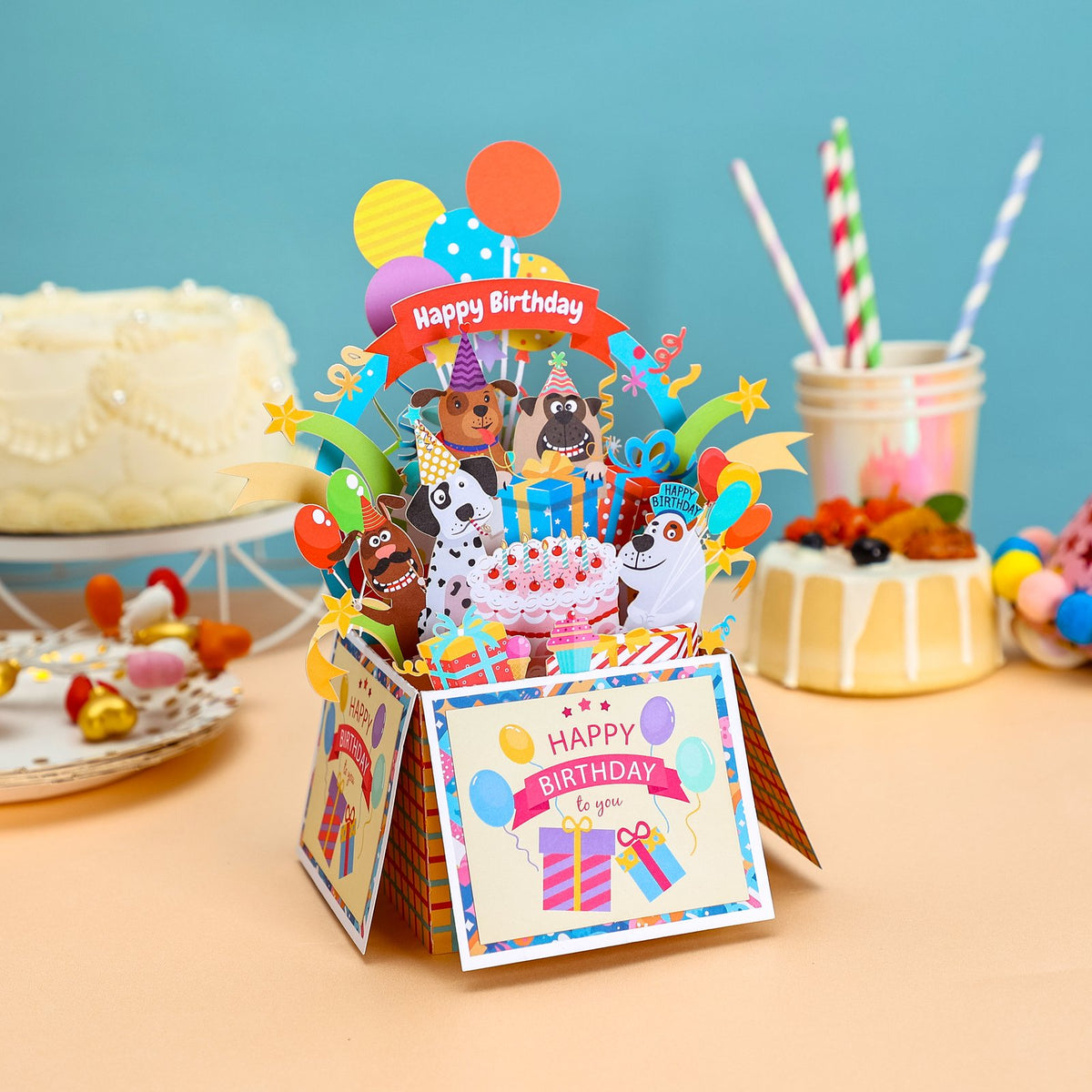 Dog Happy Birthday Box Card