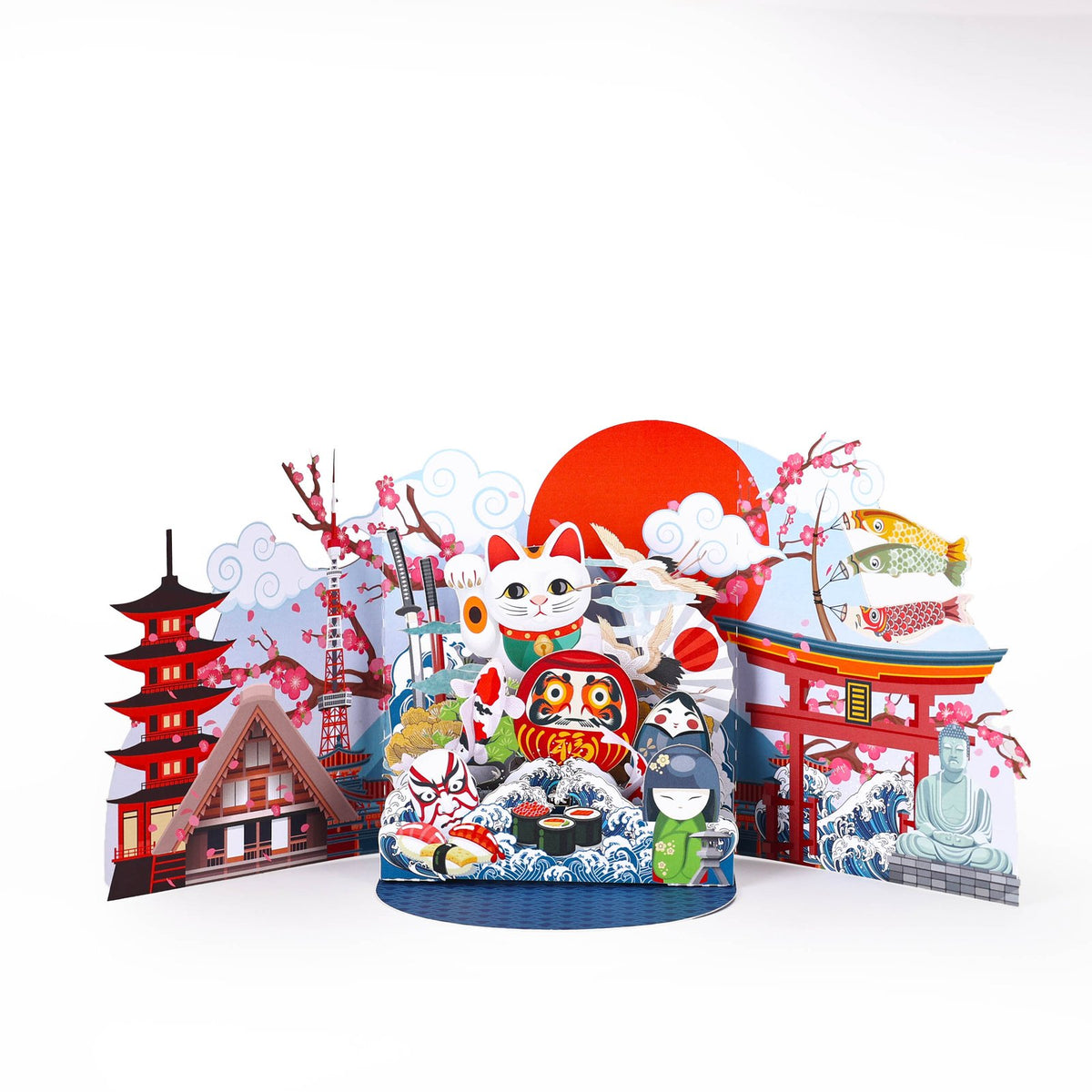 Japan City 3D Pop Up Card