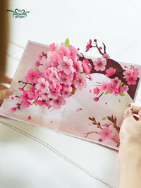 Cherry Blossom Tree 3D Pop Up Card